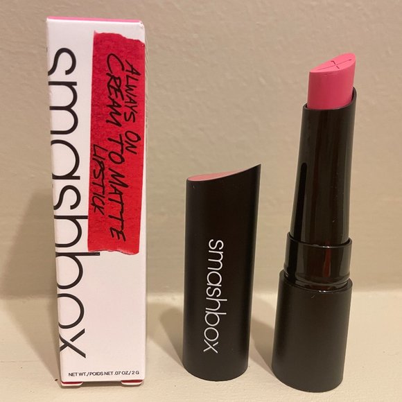 Smashbox Always On Cream To Matte Lipstick - Self Worth It -True Pink- 0.7oz NIB - Picture 1 of 4